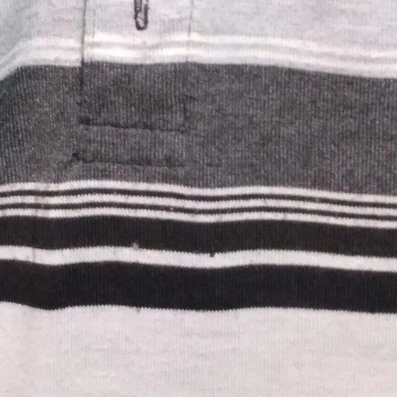 (#11) Men's Black and White Stripped Xtreme Gear Collar Shirt (Size 3XL) - Picture 11 of 12